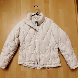 Women's Eddie bauer white puffer coat size Medium